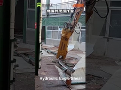 Tesoie per taglio di lamiere di scarti idraulici per escavatori