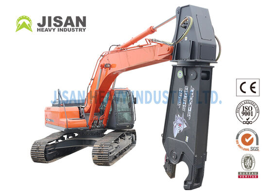 Cesoia per escavatore in acciaio resistente all'usura Hardox 450 con rotazione a 360 gradi per installazione su braccio da 40-50 tonnellate