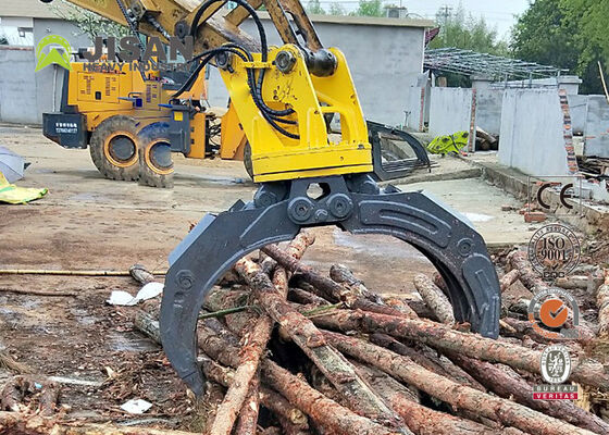 Pinza Idraulica per Tronchi Rotante a 360 Gradi con Forza di Compattazione di 45 Ton per Escavatori da 20-30 Ton