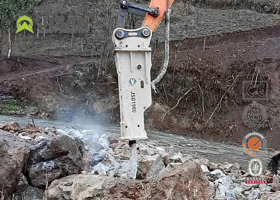 Scalpello 155mm del martello dell'interruttore della roccia dell'escavatore di tonnellata di KOMATSU 30-40 per PC300 PC400