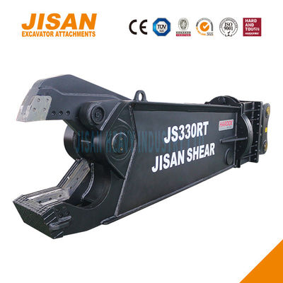 Le forbici per metallo per escavatori JS400RT sono la soluzione definitiva per il taglio e il recupero di rottami