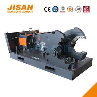 Le forbici per metallo per escavatori JS400RT sono la soluzione definitiva per il taglio e il recupero di rottami