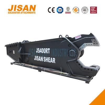 Cesoiatrici metalliche per escavatori JS400RT progettate per la massima efficienza e robustezza, rotazione a 360 gradi, valvola di velocità e forza di taglio di 800T