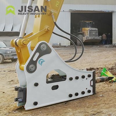 Martello demolitore idraulico con pressione di esercizio 160-180kg/cm2, flusso d'olio 150-190l/min e frequenza di impatto 350-500bpm per escavatori