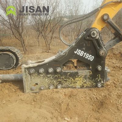 Martello demolitore idraulico con pressione di esercizio 160-180kg/cm2, flusso d'olio 150-190l/min e frequenza di impatto 350-500bpm per escavatori