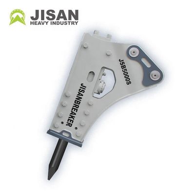 Martello demolitore idraulico con pressione di esercizio 160-180kg/cm2, flusso d'olio 150-190l/min e frequenza di impatto 350-500bpm per escavatori