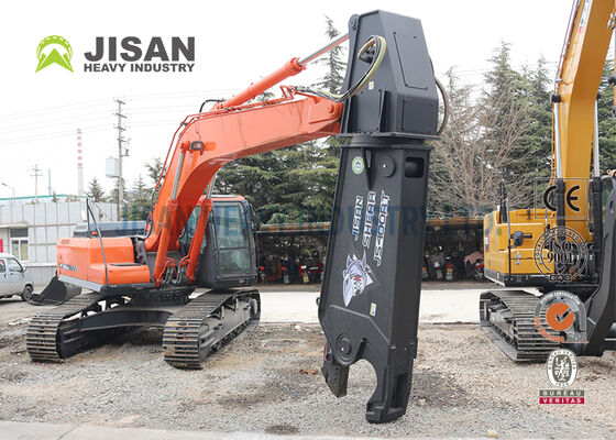 Cesoia per escavatore in acciaio resistente all'usura Hardox 450 con rotazione a 360 gradi per installazione su braccio da 40-50 tonnellate