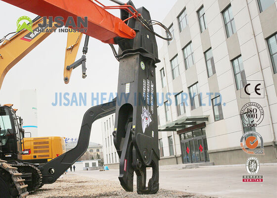 Cesoia per escavatore in acciaio resistente all'usura Hardox 450 con rotazione a 360 gradi per installazione su braccio da 40-50 tonnellate