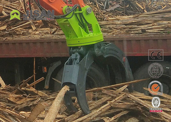 Pinza idraulica per tronchi a doppio leveraggio con apertura ganasce 1500mm per escavatore da 20 tonnellate 320